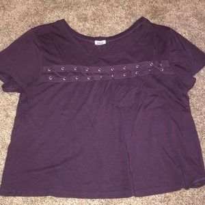 Purple short sleeve